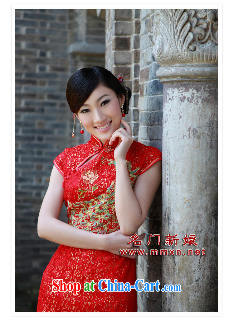 The bridal dresses short Chinese marriage Chinese qipao improved stylish summer 633 L pictures, price, brand platters! Elections are good character, the national distribution, so why buy now enjoy more preferential! Health