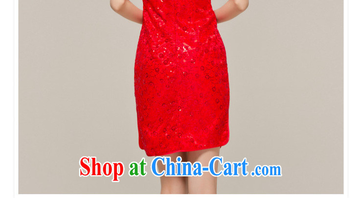 Paul and love Ms Audrey EU Yuet-mee, RobinIvy) bride Chinese improved cheongsam dress dresses 2015 summer uniform toast dress autumn and winter Q 12,047 red XL pictures, price, brand platters! Elections are good character, the national distribution, so why buy now enjoy more preferential! Health