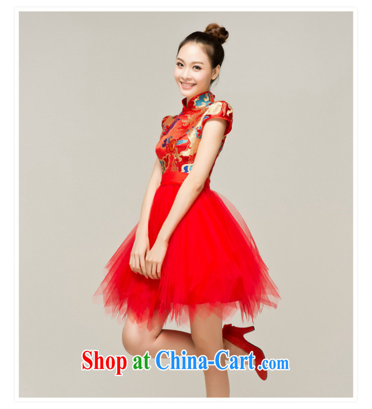 Paul and love Ms Audrey EU Yuet-mee, RobinIvy) toast clothing dresses new 2015 style improved cheongsam Q 12,052 red XL pictures, price, brand platters! Elections are good character, the national distribution, so why buy now enjoy more preferential! Health