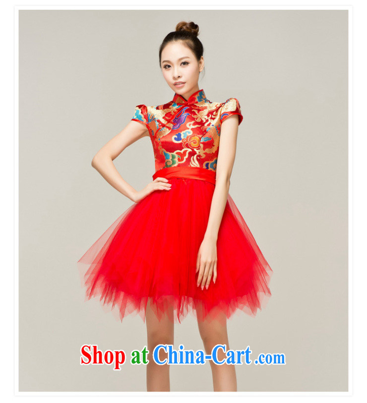 Paul and love Ms Audrey EU Yuet-mee, RobinIvy) toast clothing dresses new 2015 style improved cheongsam Q 12,052 red XL pictures, price, brand platters! Elections are good character, the national distribution, so why buy now enjoy more preferential! Health