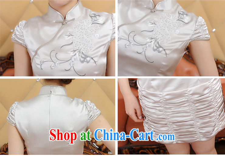 ADDIS ABABA, Ms Elsie Leung's summer 2015 new women upscale parquet drill embroidered retro short sleeved lantern skirt dress short-sleeved qipao Q 05,998 black XXL pictures, price, brand platters! Elections are good character, the national distribution, so why buy now enjoy more preferential! Health
