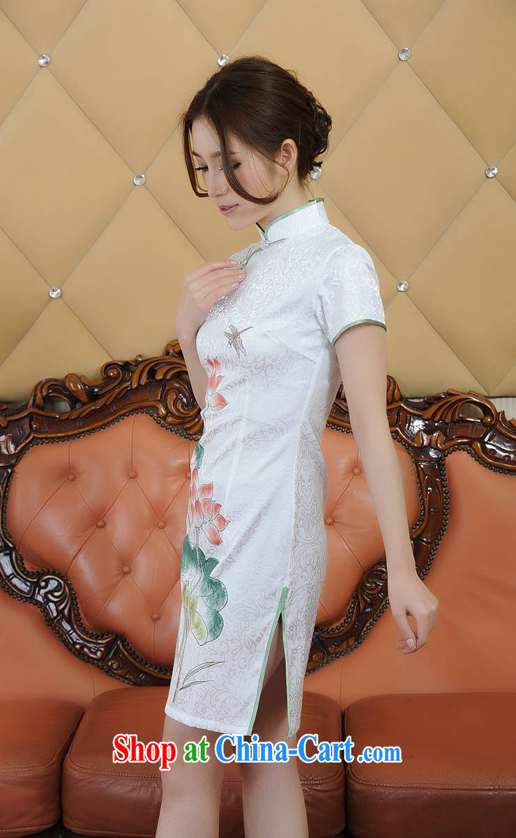 ADDIS ABABA, Ms Elsie Leung's 2015 girls summer new, sophisticated dyeing and printing retro short-sleeved dresses qipao Q 26,088 Lotus XXL pictures, price, brand platters! Elections are good character, the national distribution, so why buy now enjoy more preferential! Health
