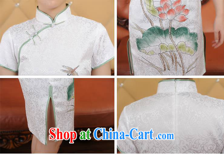 ADDIS ABABA, Ms Elsie Leung's 2015 girls summer new, sophisticated dyeing and printing retro short-sleeved dresses qipao Q 26,088 Lotus XXL pictures, price, brand platters! Elections are good character, the national distribution, so why buy now enjoy more preferential! Health