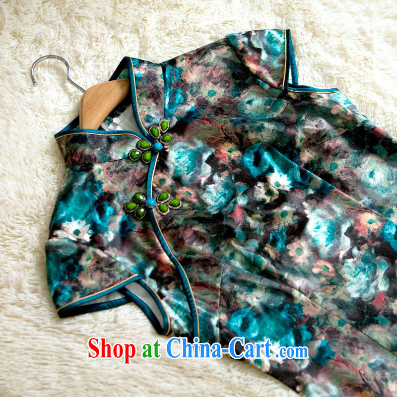 The proverbial hero once and for all as soon as possible to take tolerance 2015 summer new stylish improved retro short cheongsam 3D 006 T XL suit, once and for all, and fatally jealous, and shopping on the Internet