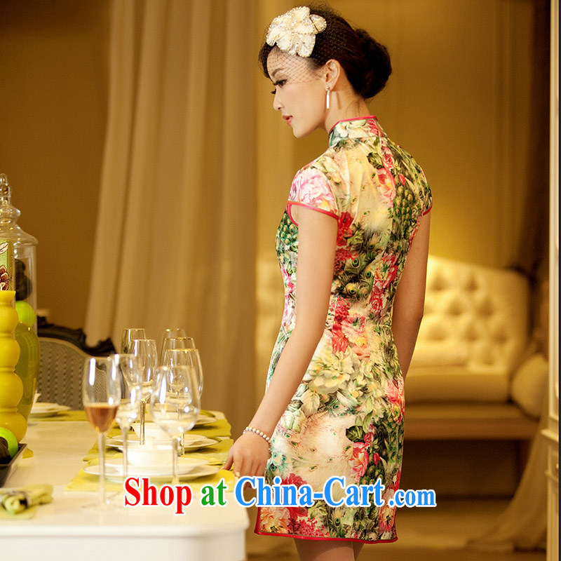 The proverbial hero once and for all -- flowers for improved Stylish retro short dresses, summer 2014 new improved cheongsam dress suit 2 XL, fatally jealous once and for all, and, shopping on the Internet