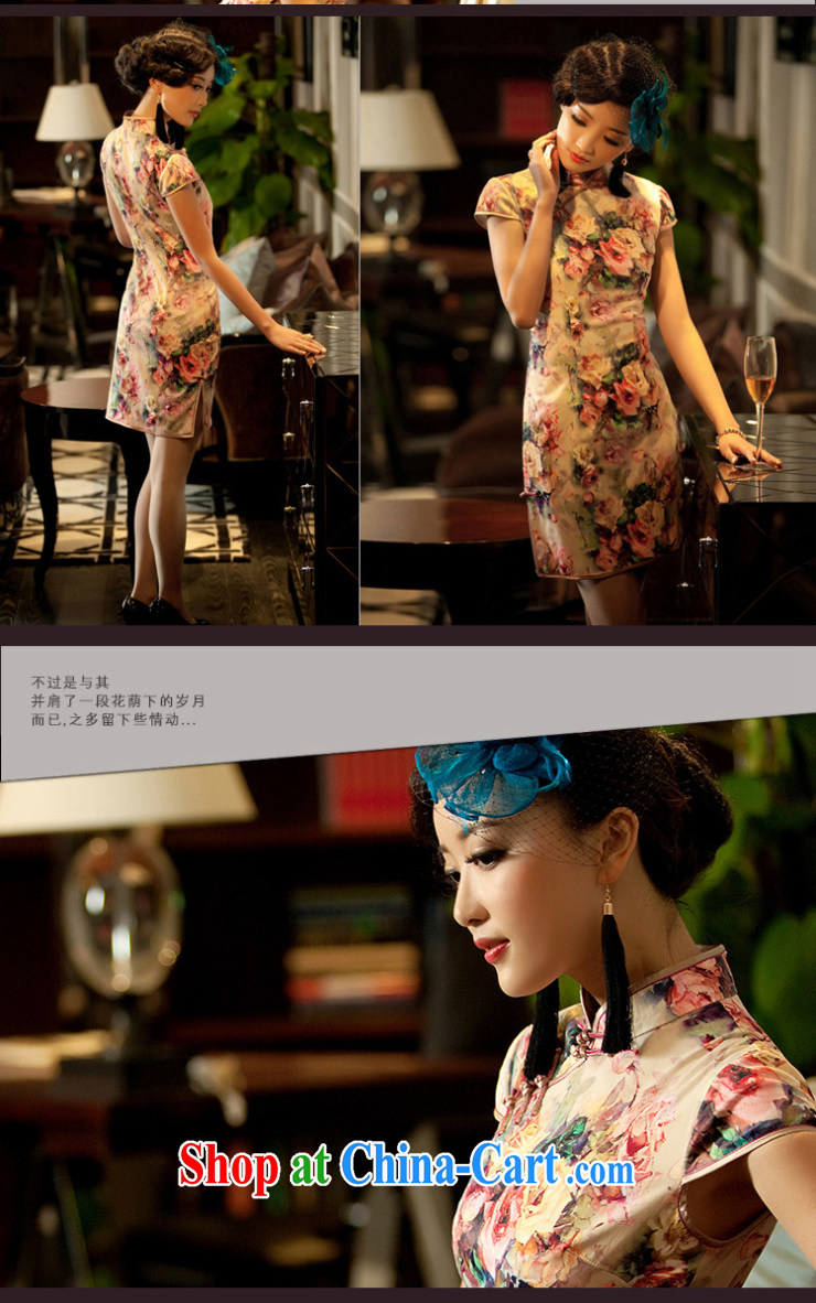 The proverbial hero once and for all as soon as possible by spending summer with stylish and cultivating improved short cheongsam dress, antique dresses for 3 011 D T light yellow 2XL pictures, price, brand platters! Elections are good character, the national distribution, so why buy now enjoy more preferential! Health