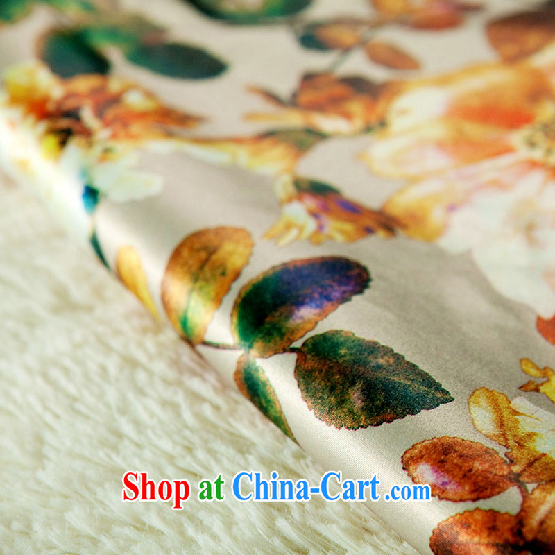 once and for all the proverbial hero class as soon as possible a new summer improved Stylish retro short cheongsam floral M, fatally jealous once and for all, and, on-line shopping