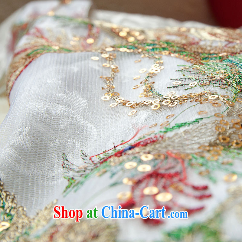 The proverbial hero once and for all -- White Phoenix 2015 China wind retro lace daily goods improved stylish female cheongsam dress, summer white XL, fatally jealous once and for all, and, shopping on the Internet