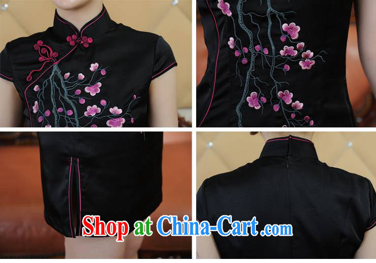 ADDIS ABABA, Ms Elsie Leung at the 2015 spring and summer new compact embroidery, summer classic retro style short-sleeved dresses qipao Q 12,260 gray XXL pictures, price, brand platters! Elections are good character, the national distribution, so why buy now enjoy more preferential! Health