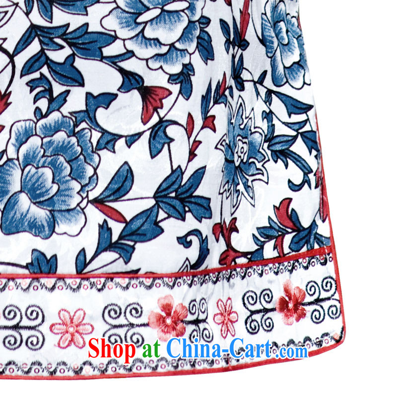 The proverbial hero once and for all -- blue and white porcelain China wind girls summer dresses skirts stylish improved cheongsam ethnic wind ID candled 135 2 XL, fatally jealous once and for all, and, on-line shopping