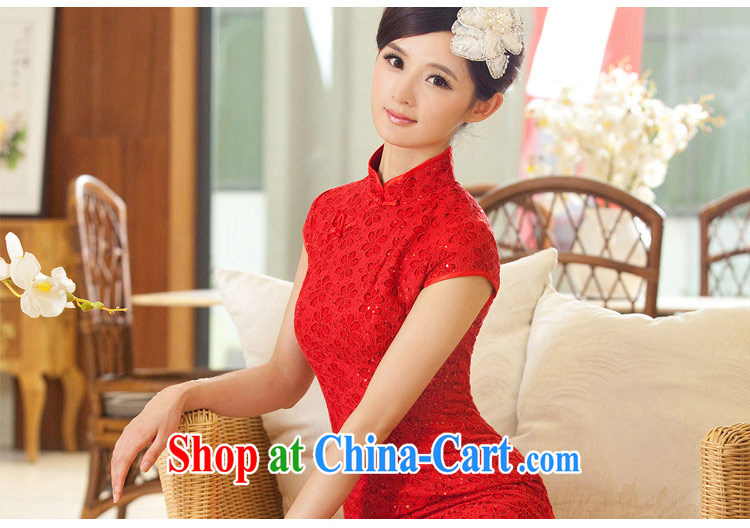 The proverbial hero once and for all -- of the lace dresses 2014 new improved cheongsam dress improved Stylish retro rose red 2 XL pictures, price, brand platters! Elections are good character, the national distribution, so why buy now enjoy more preferential! Health