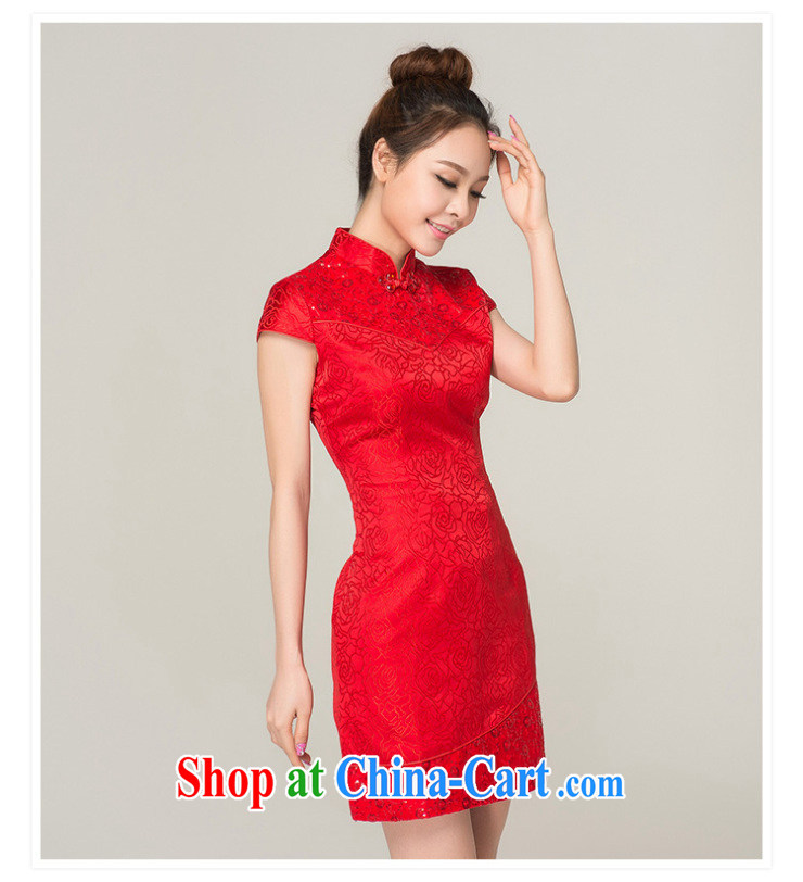 Paul love Ms Audrey EU Yuet-mee, RobinIvy) cheongsam toast service 2015 new marriages, short improved lace dress Q 13,624 red L pictures, price, brand platters! Elections are good character, the national distribution, so why buy now enjoy more preferential! Health