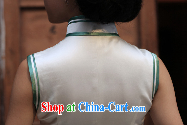 Birds of the land, 10 Cuiwei heavy silk a purely manual, for sleeveless embroidered a flap cheongsam QD 326 white XXL pictures, price, brand platters! Elections are good character, the national distribution, so why buy now enjoy more preferential! Health
