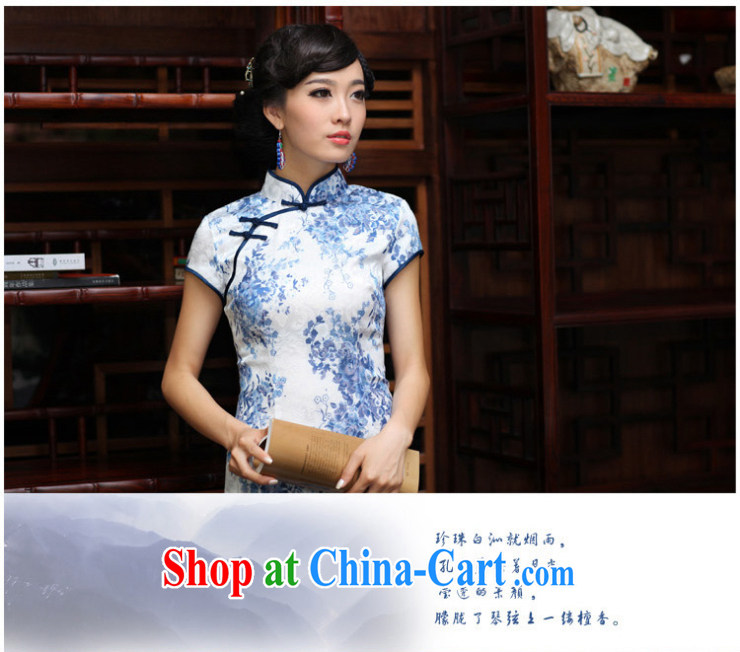 Bird lovers of blue and white porcelain spring 2015 renovation, short cheongsam dress everyday dresses skirts QD 024 figure M pictures, price, brand platters! Elections are good character, the national distribution, so why buy now enjoy more preferential! Health