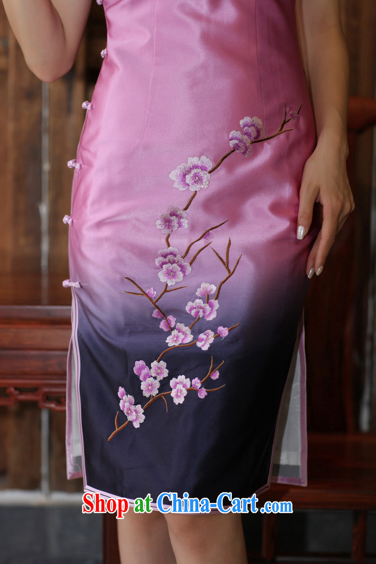 Birds Love Daily Classic Manual and embroidery cheongsam short Silk Cheongsam dress QD 188 figure XXXL pictures, price, brand platters! Elections are good character, the national distribution, so why buy now enjoy more preferential! Health