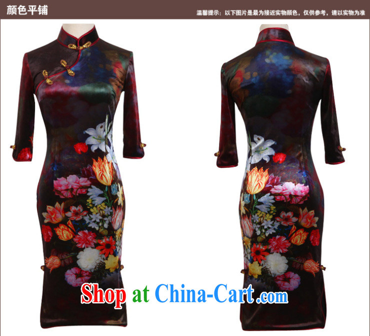 Birds love, Dance cuff 2015 spring new improved cheongsam dress in antique velvet cuff fashion cheongsam QC 230 figure XXL pictures, price, brand platters! Elections are good character, the national distribution, so why buy now enjoy more preferential! Health