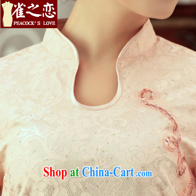 Bird lovers of Time thieves 2013 spring new improved stylish short cheongsam QD 250 figure XXL, birds of the land, and, shopping on the Internet