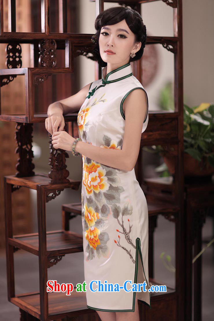 Bird lovers of red paint and 2015 spring new manual and embroidered heavy Silk Cheongsam QD 349 figure L pictures, price, brand platters! Elections are good character, the national distribution, so why buy now enjoy more preferential! Health