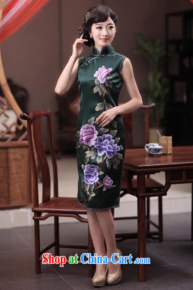 Bird lovers of River City 2013 summer new, double edge the embroidered heavy Silk Cheongsam QD 346 figure - pre-sale 20 days XXL pictures, price, brand platters! Elections are good character, the national distribution, so why buy now enjoy more preferential! Health