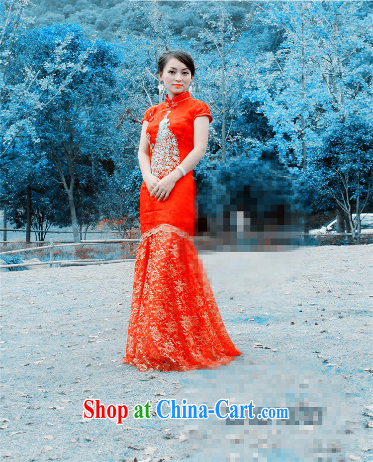 Diane M Ki bridal dresses wedding dresses cheongsam dress retro long, seamless, Phoenix cheongsam improved summer red XXL pictures, price, brand platters! Elections are good character, the national distribution, so why buy now enjoy more preferential! Health