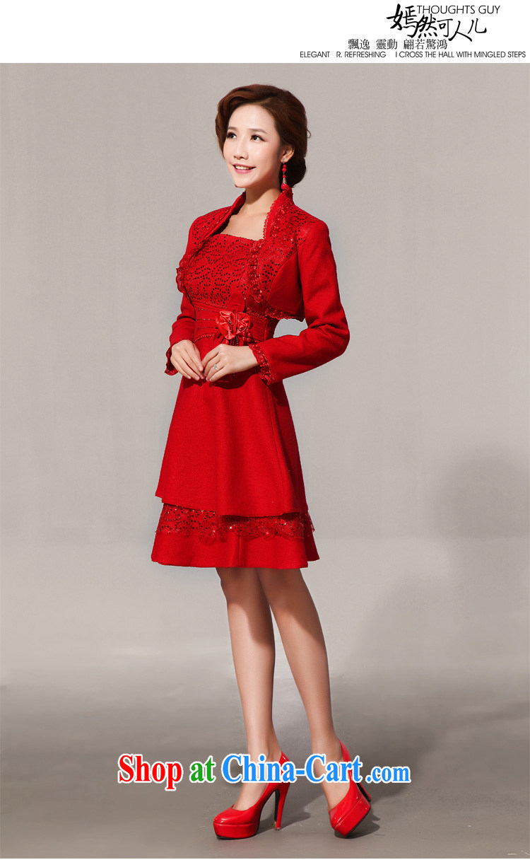 Diane M Qi 2014 New Fleece is a red jacket cheongsam back doors serving toast red XXL pictures, price, brand platters! Elections are good character, the national distribution, so why buy now enjoy more preferential! Health