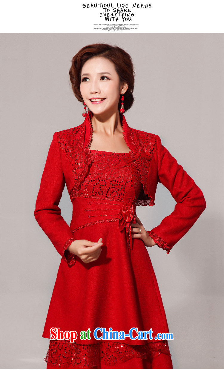 Diane M Qi 2014 New Fleece is a red jacket cheongsam back doors serving toast red XXL pictures, price, brand platters! Elections are good character, the national distribution, so why buy now enjoy more preferential! Health