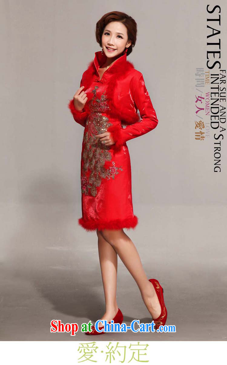 Diane M Qi 2014 New Year bridal Bong-robes for gross toast dress uniform red outfit jacket red L pictures, price, brand platters! Elections are good character, the national distribution, so why buy now enjoy more preferential! Health