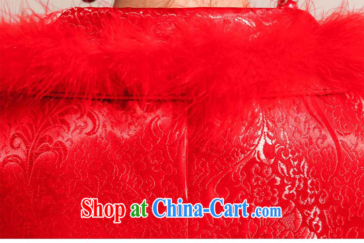 Diane M Ki winter wedding dress Kit dresses wedding dresses improved stylish dresses short autumn and winter red outfit L pictures, price, brand platters! Elections are good character, the national distribution, so why buy now enjoy more preferential! Health