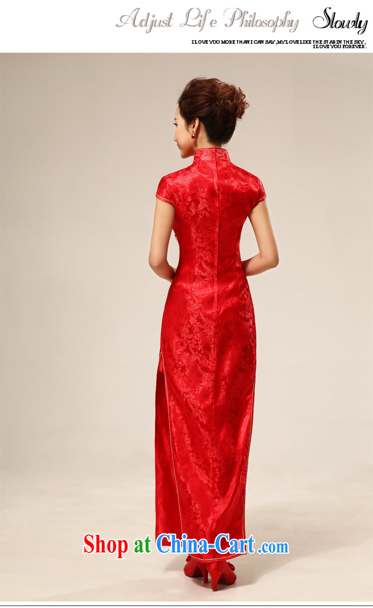 Diane M Ki new wedding dresses sexy Chinese fashion improved cheongsam bridal retro marriage red qipao cheongsam red XXL pictures, price, brand platters! Elections are good character, the national distribution, so why buy now enjoy more preferential! Health