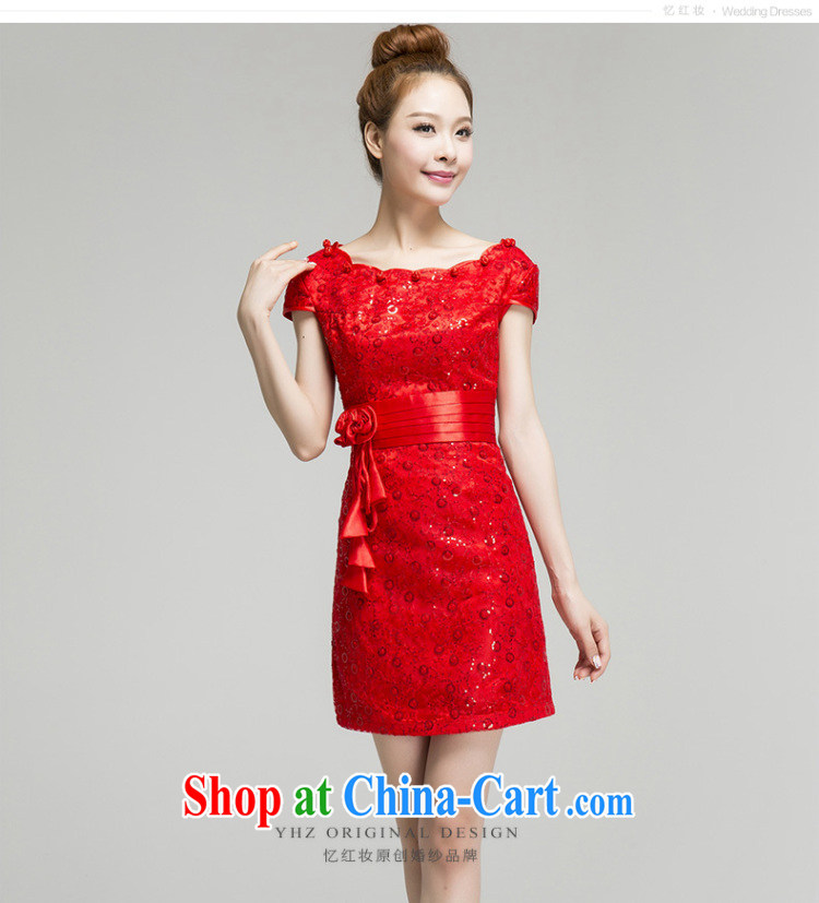 Recall that the red makeup spring and summer dresses summer pack shoulder short red cheongsam improved stylish lace bows Q serving 13,651 red XL pictures, price, brand platters! Elections are good character, the national distribution, so why buy now enjoy more preferential! Health