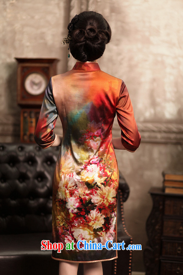 Birds of the land from the city, 2013 spring new, 7 cuff traditional Silk Cheongsam QC 372 fancy S pictures, price, brand platters! Elections are good character, the national distribution, so why buy now enjoy more preferential! Health