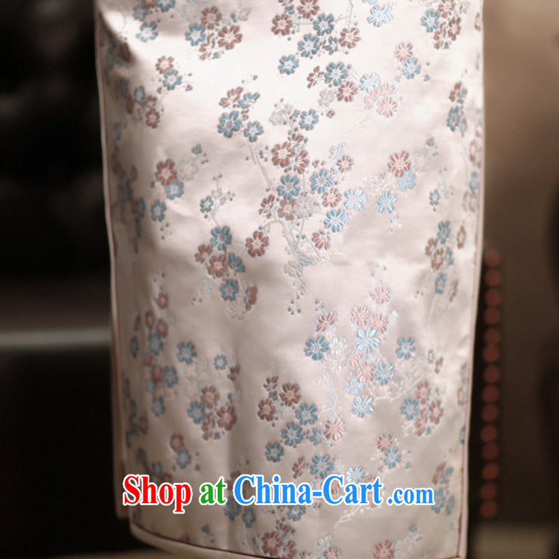 Birds love the colorful spring 2015 the new paragraph 9 cuff silk brocade coverlets daily long cheongsam dress female figure XL, birds love, shopping on the Internet