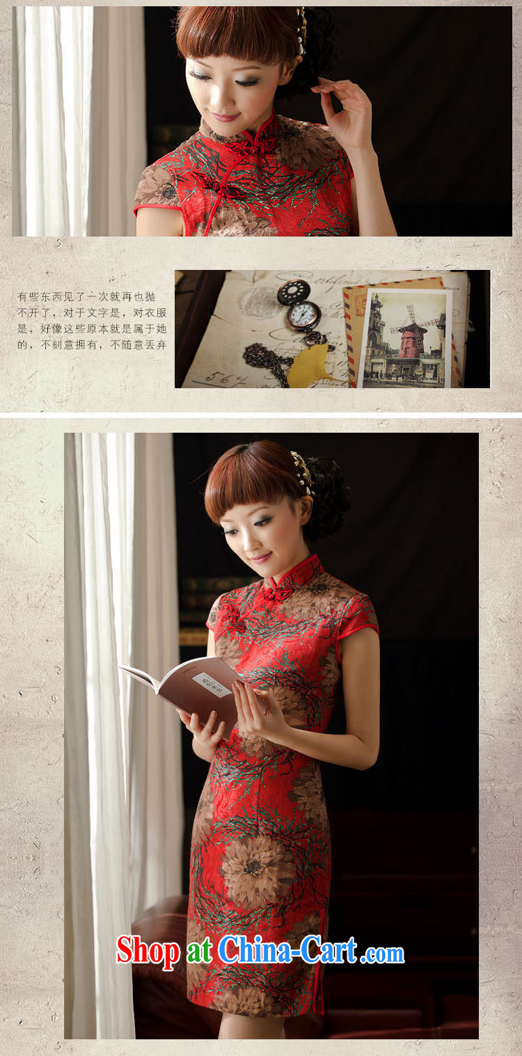 The proverbial hero once and for all -- maple flowers and improved Stylish retro Korea short cheongsam new cheongsam dress red 2 XL pictures, price, brand platters! Elections are good character, the national distribution, so why buy now enjoy more preferential! Health