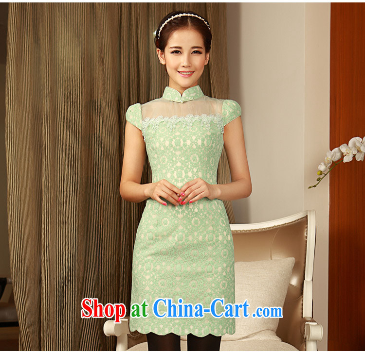 The proverbial hero once and for all -- Blue Ribbon spring 2014 new improved retro long qipao cheongsam stylish skirt pink 2 XL pictures, price, brand platters! Elections are good character, the national distribution, so why buy now enjoy more preferential! Health
