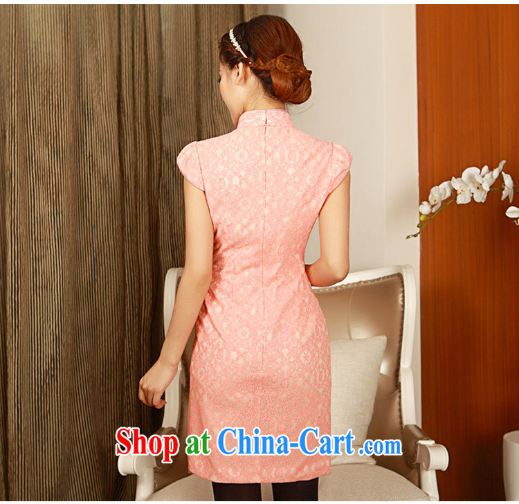 The proverbial hero once and for all -- Blue Ribbon spring 2014 new improved retro long qipao cheongsam stylish skirt pink 2 XL pictures, price, brand platters! Elections are good character, the national distribution, so why buy now enjoy more preferential! Health