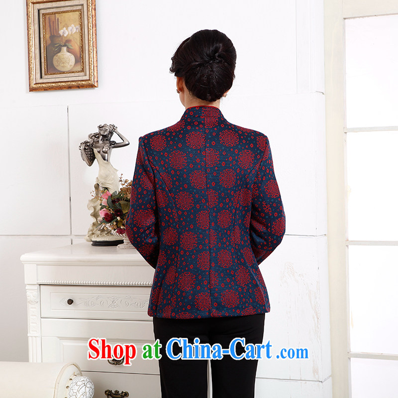 To Simitis, older women with new, old mother with a collar embroidered Tang jackets Z - Selina Chow Feng, for Tang blue 4 XL, Simitis, shopping on the Internet