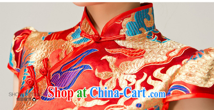 Recall that the red makeup spring and summer red package shoulder lace short cheongsam shaggy cheongsam dress new marriages fashion toast Q serving 12,052 red XL pictures, price, brand platters! Elections are good character, the national distribution, so why buy now enjoy more preferential! Health