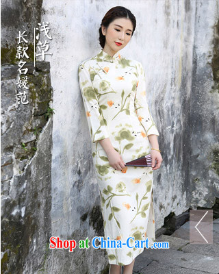 once and for all and fatally jealous Asakusa 2015 spring and summer cotton Ma long cheongsam dress in long-sleeved high on the truck and stylish retro cotton the skirt XL pictures, price, brand platters! Elections are good character, the national distribution, so why buy now enjoy more preferential! Health