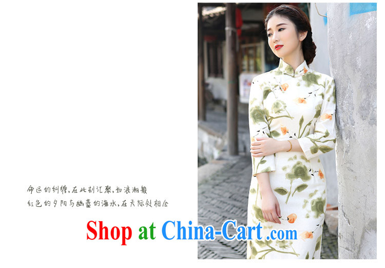 once and for all and fatally jealous Asakusa 2015 spring and summer cotton Ma long cheongsam dress in long-sleeved high on the truck and stylish retro cotton the skirt XL pictures, price, brand platters! Elections are good character, the national distribution, so why buy now enjoy more preferential! Health