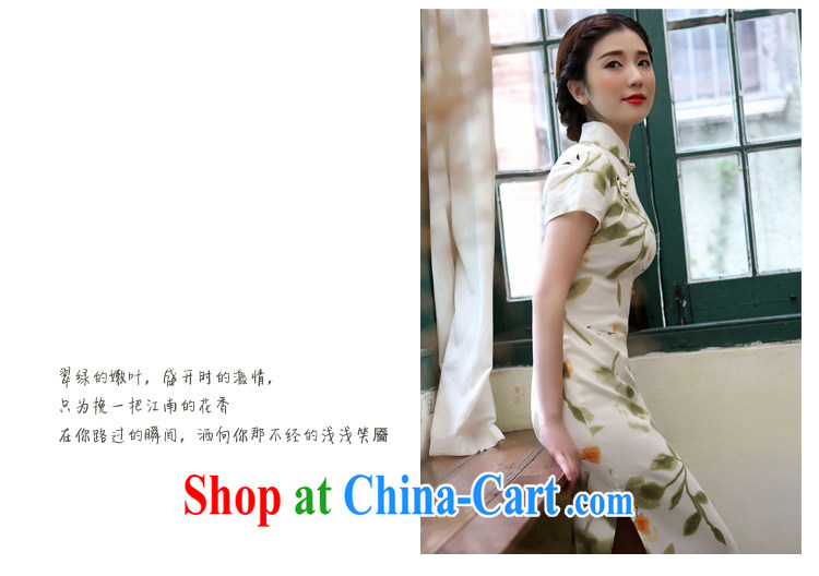 The proverbial hero once and for all -- Asakusa 2015 spring and summer cotton Ma long cheongsam dress short-sleeved high on the truck and stylish retro floral M pictures, price, brand platters! Elections are good character, the national distribution, so why buy now enjoy more preferential! Health