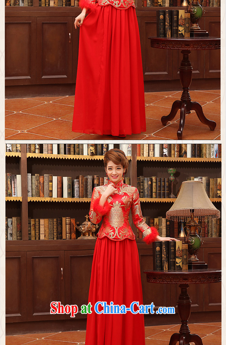 There is embroidery bridal 2015 winter new toast serving thick retro style long-sleeved Chinese qipao home the cotton style XXL Suzhou shipping pictures, price, brand platters! Elections are good character, the national distribution, so why buy now enjoy more preferential! Health