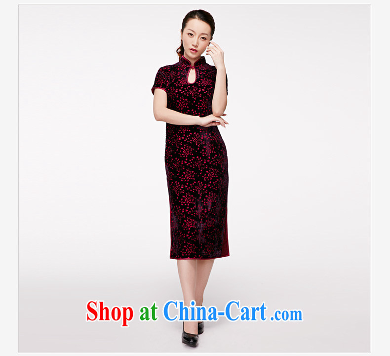 Wood is really the 2015 spring and summer new dresses, elegant antique cheongsam dress cheongsam MOM 11,659 16 deep purple XXXXL pictures, price, brand platters! Elections are good character, the national distribution, so why buy now enjoy more preferential! Health