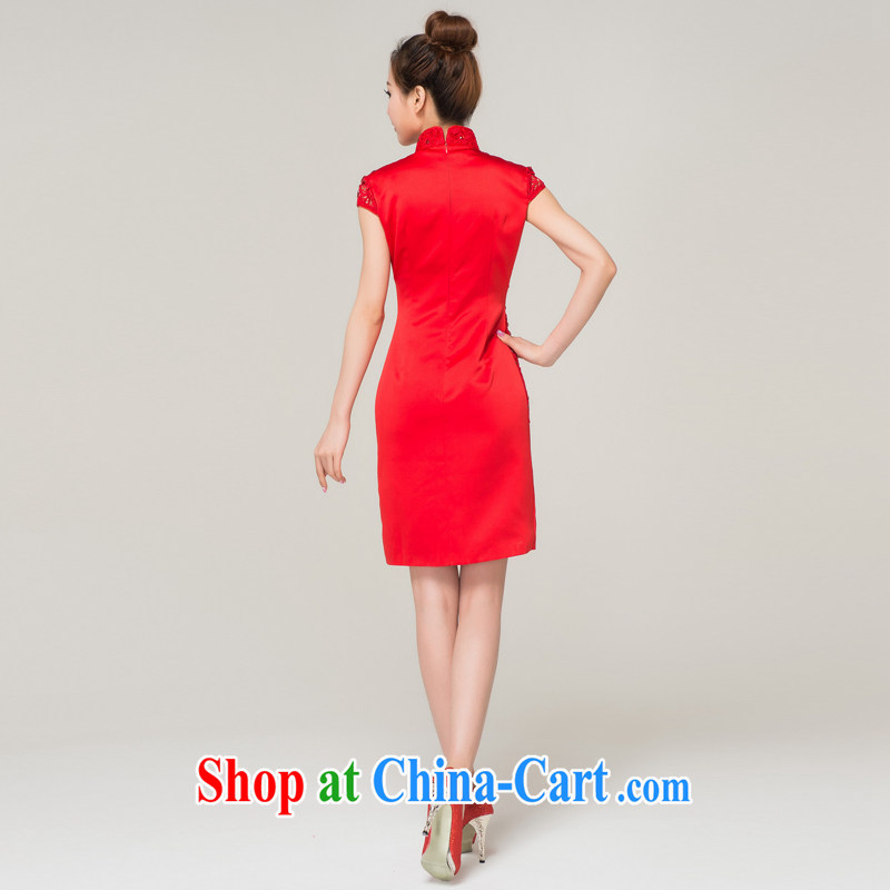 Recall that the red makeup spring and summer Chinese package shoulder short red lace wedding dresses bridal toast clothing wedding dress Q 13,620 red M, recalling that the red makeup, shopping on the Internet