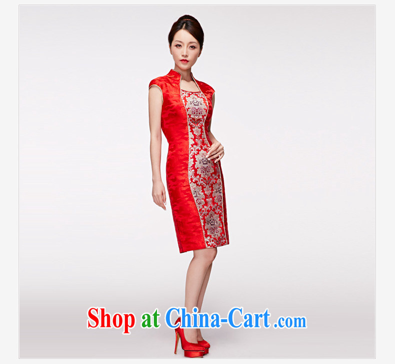 Wood is really the 2015 spring and summer new Chinese wedding dress embroidered bridal cheongsam dress style dresses 21,891 05 red XXL pictures, price, brand platters! Elections are good character, the national distribution, so why buy now enjoy more preferential! Health