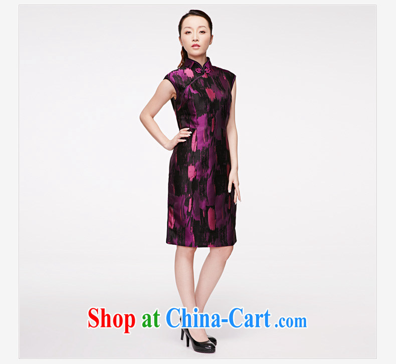 Wood is really the 2015 summer new Chinese elegant retro short flag Original Design outfit package mail 22,119 16 purple XXL (A) pictures, price, brand platters! Elections are good character, the national distribution, so why buy now enjoy more preferential! Health