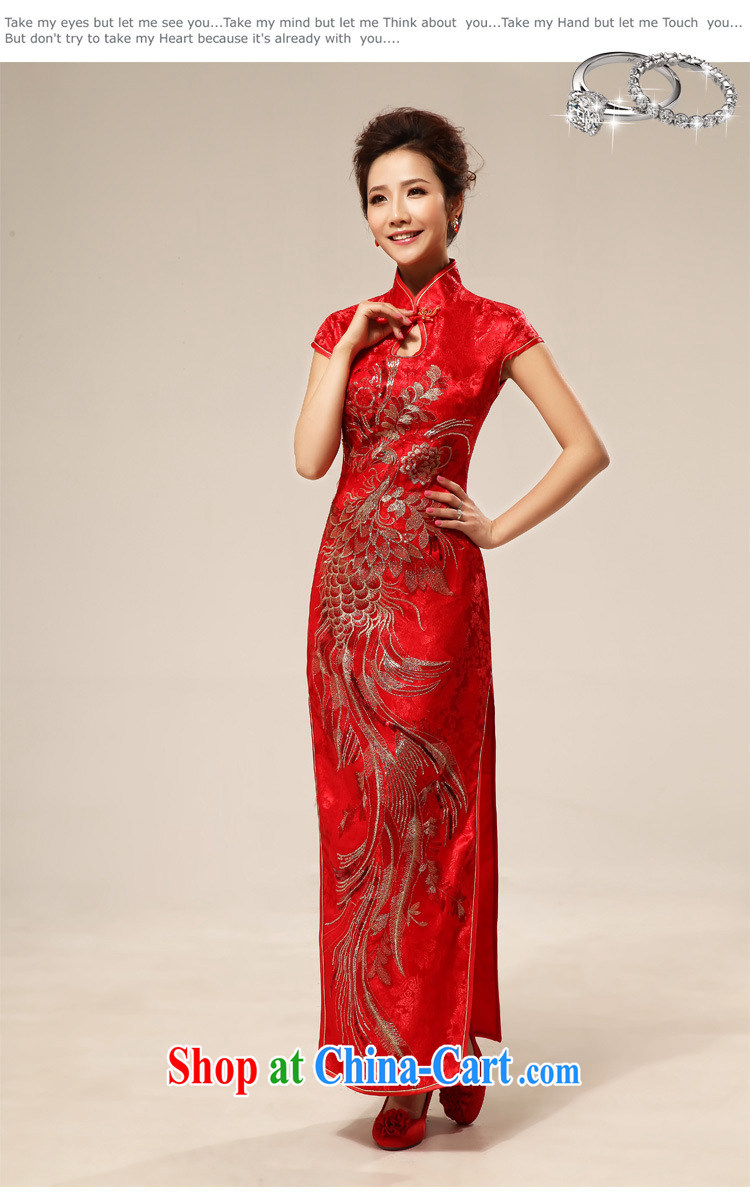 Optimize Hung-summer wedding dresses Chinese antique dresses bridal toast serving long cheongsam Hotel Hospitality etiquette cheongsam dress XS 7130 red XXL pictures, price, brand platters! Elections are good character, the national distribution, so why buy now enjoy more preferential! Health