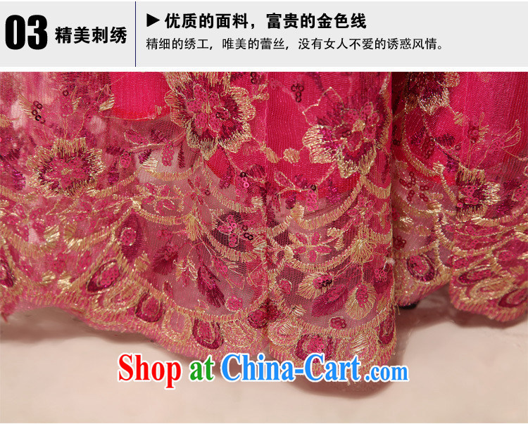 Optimize Hong Chinese antique dresses bridal toast serving long cheongsam Hotel Hospitality etiquette cheongsam dress summer wedding dresses XS 7129 rose red XXL pictures, price, brand platters! Elections are good character, the national distribution, so why buy now enjoy more preferential! Health