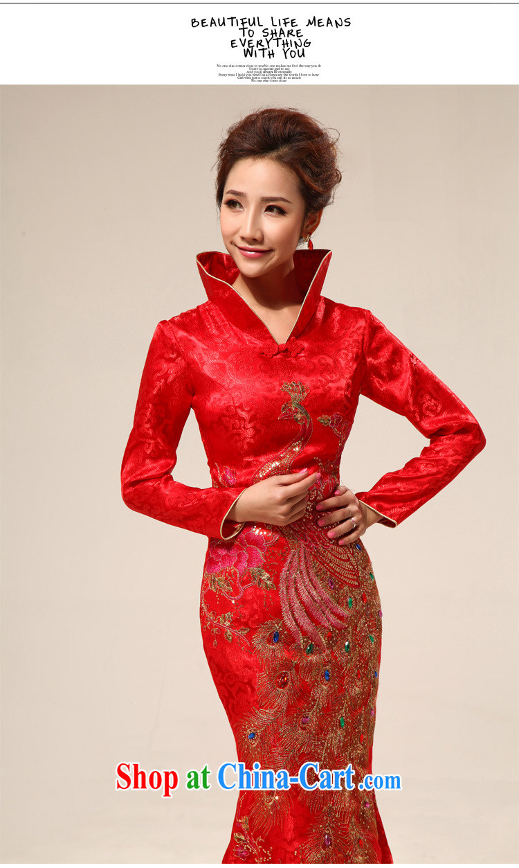 Optimize Hung-New retro style lace Long-Sleeve marriages XS outfit 7126 red M pictures, price, brand platters! Elections are good character, the national distribution, so why buy now enjoy more preferential! Health