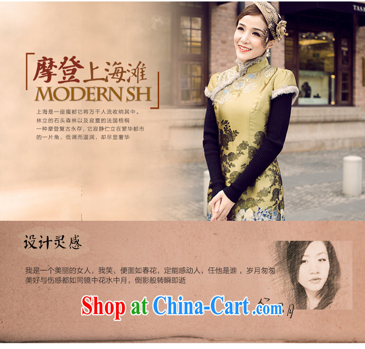 The proverbial hero once and for all -- China 2015 spring dresses new improved retro autumn and winter fitted with cotton cheongsam dress green L pictures, price, brand platters! Elections are good character, the national distribution, so why buy now enjoy more preferential! Health