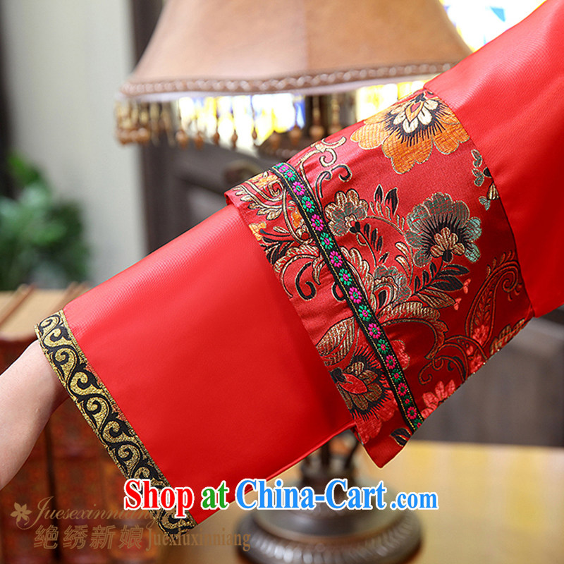 There is embroidery bridal antique Chinese wedding toast serving long, Su-kimono 2013 new QP - 337 red made no refunds or exchanges, and is by no means embroidered bridal, shopping on the Internet